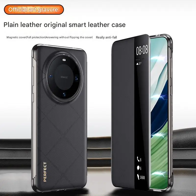 

Luxury Leather Case For huawei mate 60 pro plus shell mate 60 pro cover mate 60 rs case shell Fashion Skin-friendly Shockproof