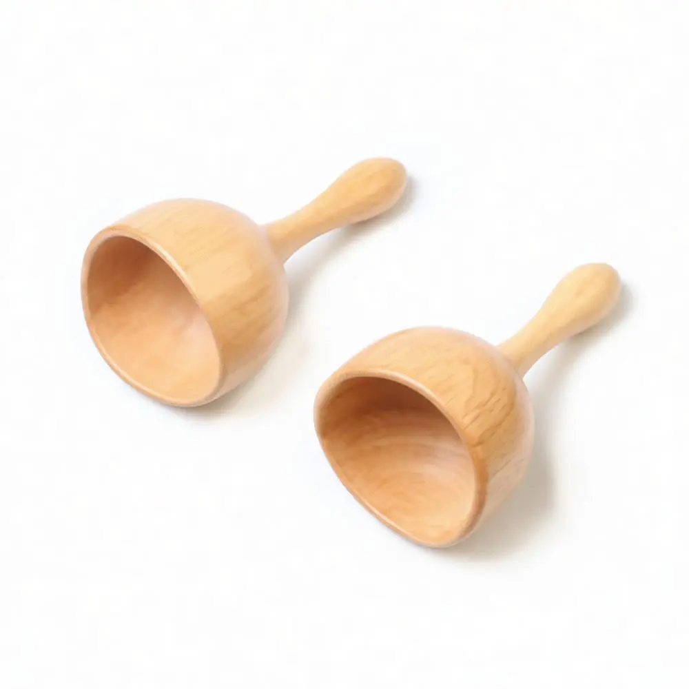 Manual Wooden Massage Kit Scraping Cup Deep Tissue Roller Stick Mushroom Scalp Applicator Body Relaxation Health Tool