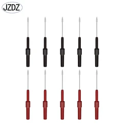 JZDZ 10PCS Test Leads Pin 1MM Flexible Test Probe Tips Electrical Connector 4MM Female Banana Plug Multi-meter Needle J.30010