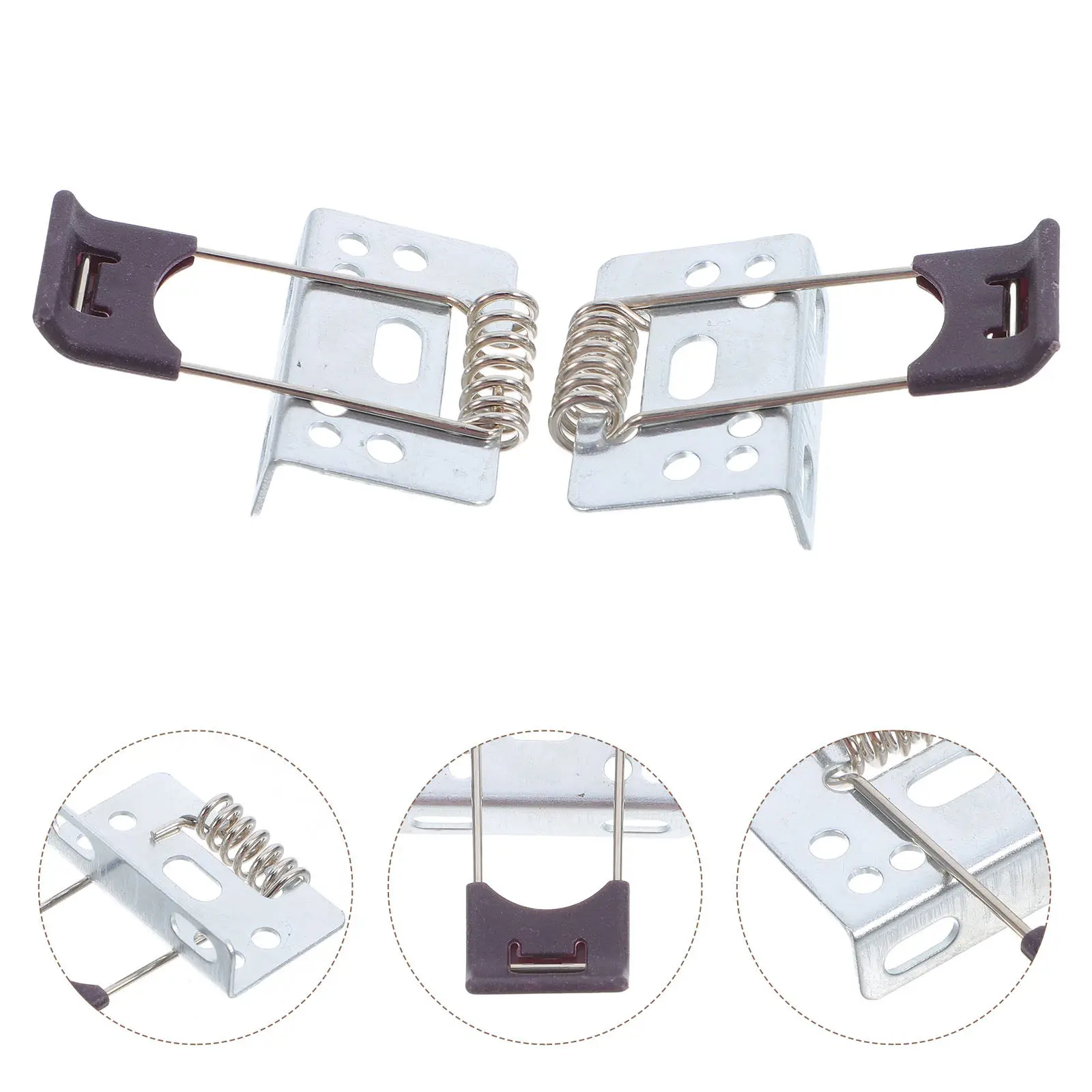 10Pcs L-Shaped Panel Light Spring Bracket for Recessed LED Downlights Metal Spring Clips Easy Install