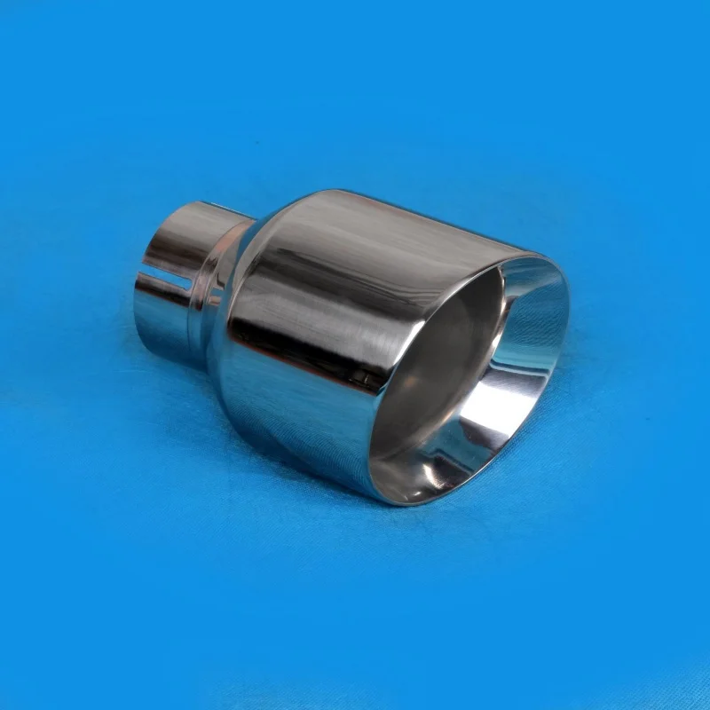 1 Pc Big Size Exhaust Tip 6 /5 /4.5 inch Car Universal 304 Stainless Steel Black/Silver Muffler Tailpipe Pipe Customized Inlet