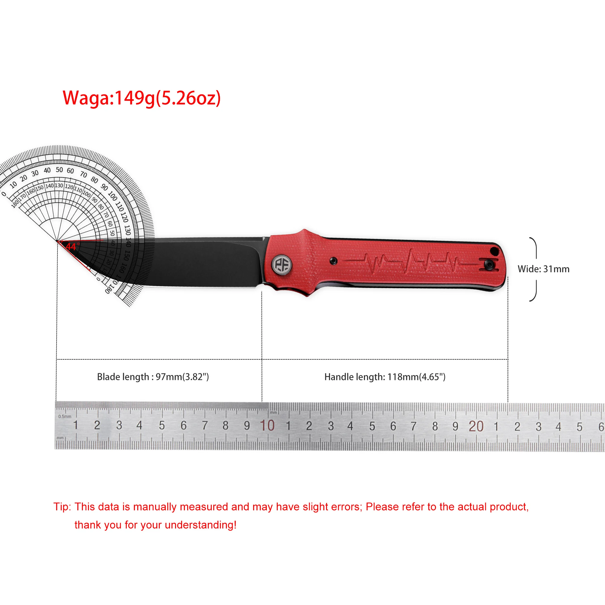 Petrified Fish PFB04 Foldable EDC D2 Steel G10 Micarta Handle EDC Pocket Tool Camping view 6