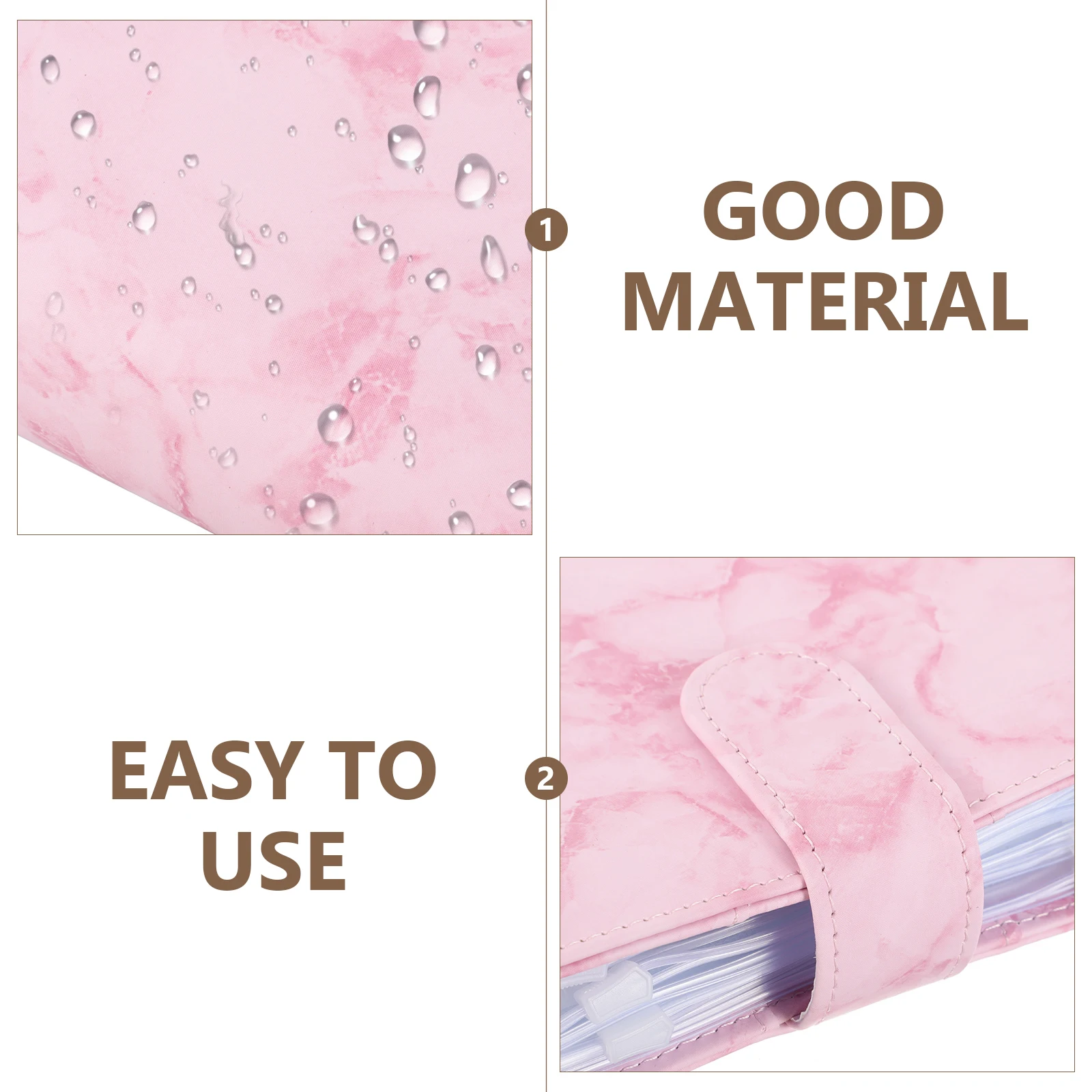 

Reusable PVC Cassette Binder Ledger with Zipper Envelopes Money Saving A6 Budget Sheets Organizer Portable Finance Management