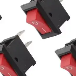 Red KCD11 2 Pin Ro/cker Switch 3A 250V ABS Rectangular On Off For Small Household Appliance Power Control DIY Electrical Part