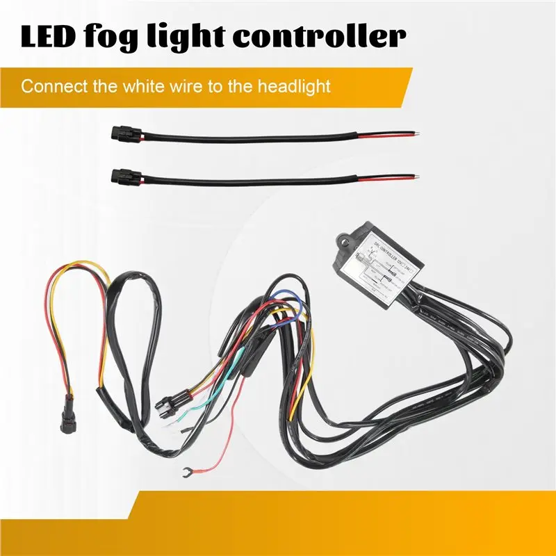 DRL Controller Car LED Daytime Running Light Relay Harness Dimmer On/Off 12V Fog Light Controller