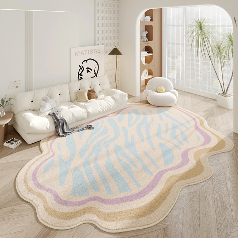 

Special Shaped Living Room Large Area Carpet Irregular Thickened Sofa Anti Slip Carpets Bedroom Highend Bedside Anti Fouling Rug