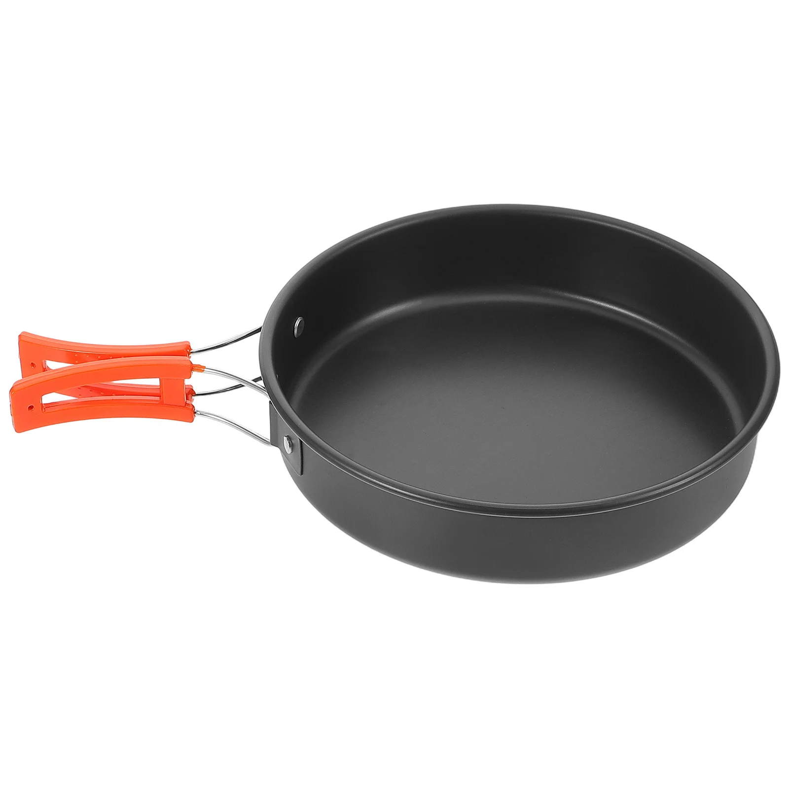 

Small Camping Frying Pan Nonstick Aluminum Alloy Portable Lightweight Ergonomic Handle Multifunctional Outdoor Cooking Essential