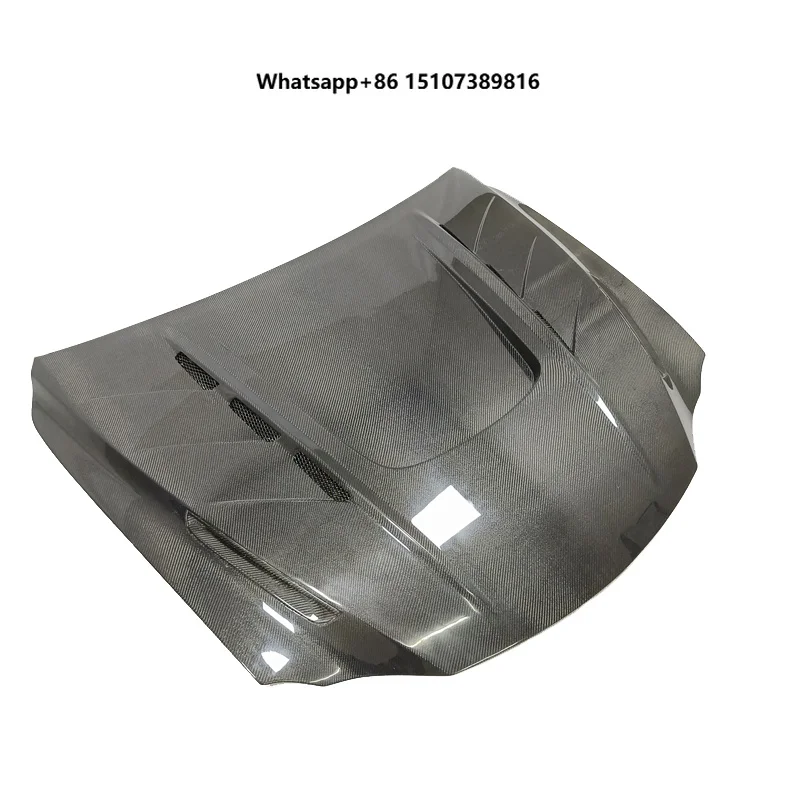 Customized High Quality Carbon Fiber Black Hood for IS 2013-2019 (IS200/250/300/350) New Screws 3K Twill Weave Screw-On