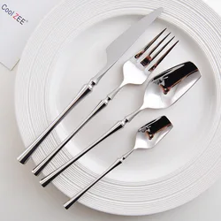 Russia Cutlery Set Tableware Sets Of Dishes Knife Spoons Forks Set 18/10 Stainless Steel Cutlery Dinnerware Spoon Kitchen Set