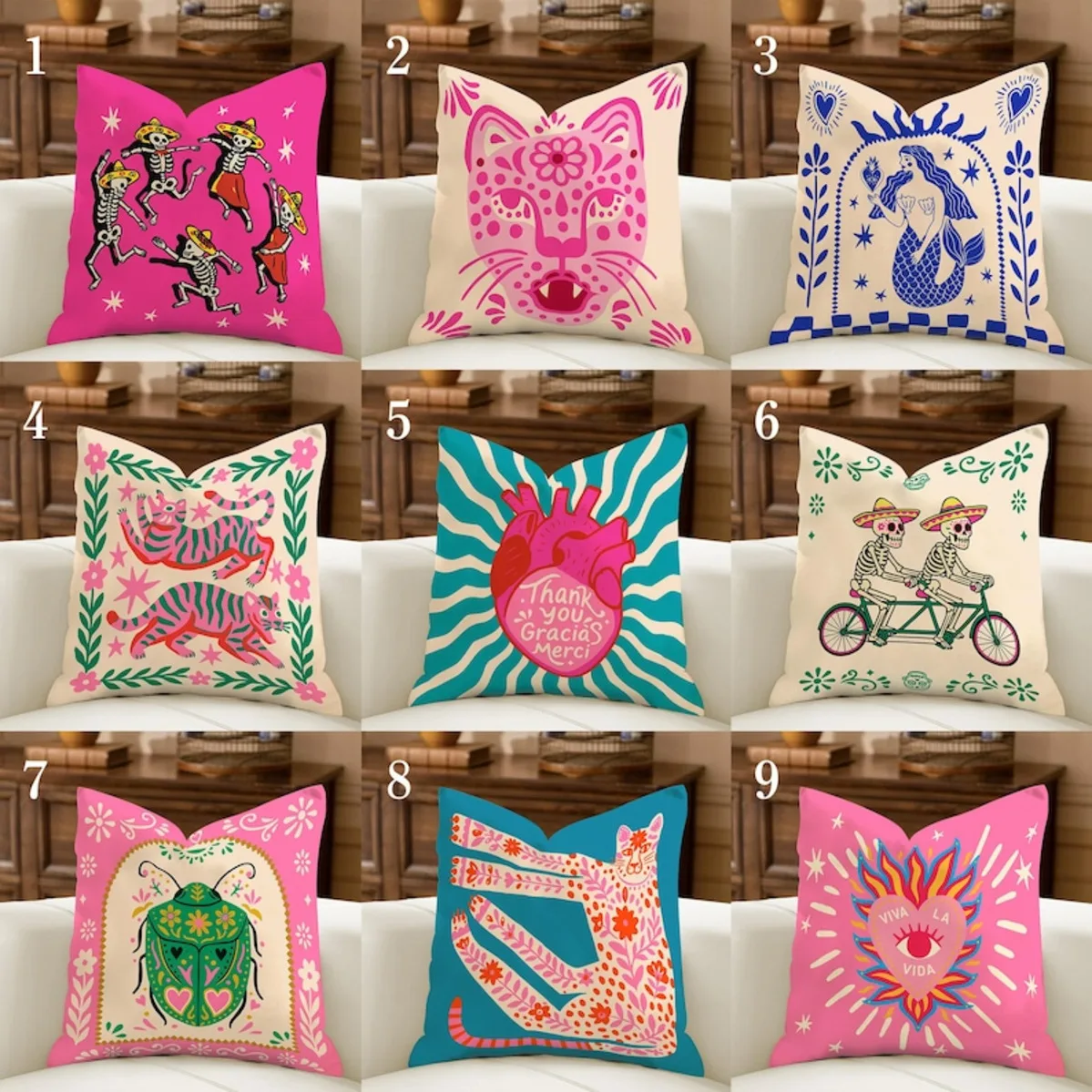 Nordic Boho Sun Leopard Palm Pillow Cover Minimal Decorative Cushion Case Cozy Home Decor Valentine Gift