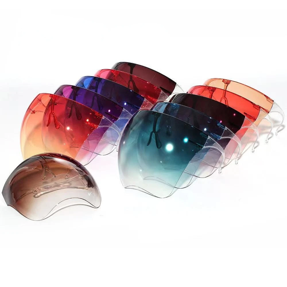 Masque facial complet transparent, anti-poussière, protection des yeux, prévention des éclaboussures de salive, lunettes