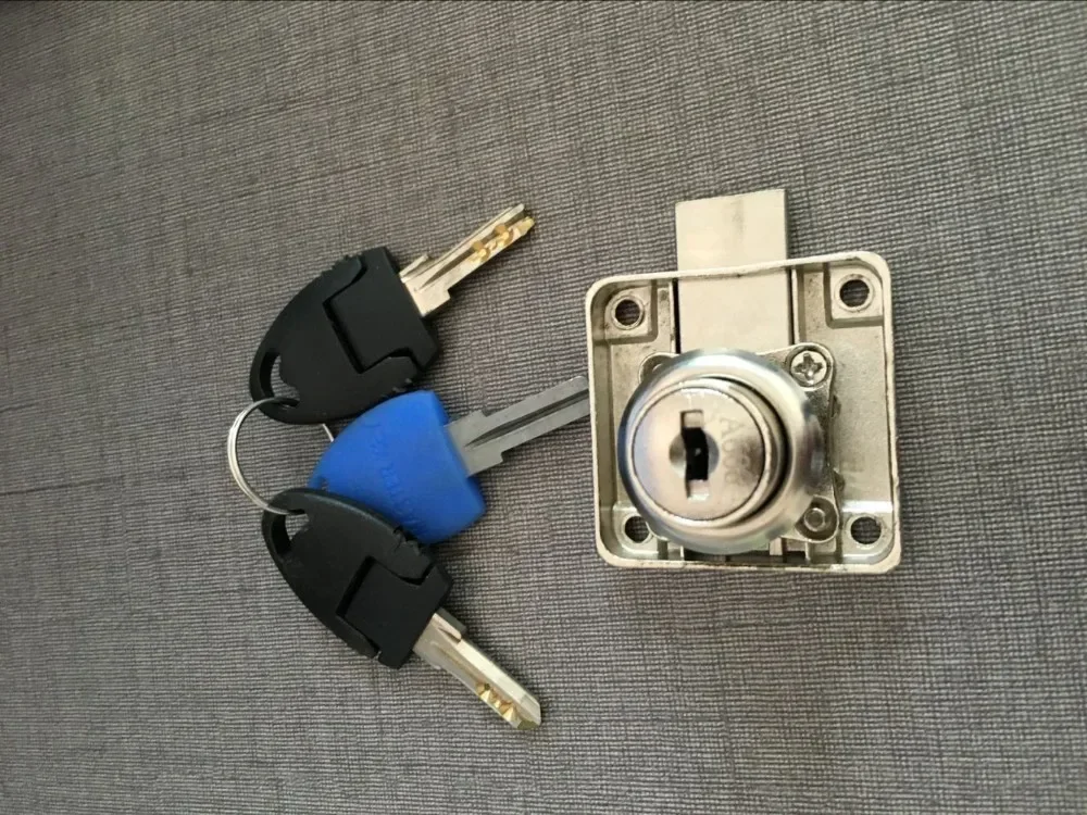 [Special for solid wood] Brass key drawer lock | Anti-pry and rust-proof, suitable for 8-12mm thick cabinet doors