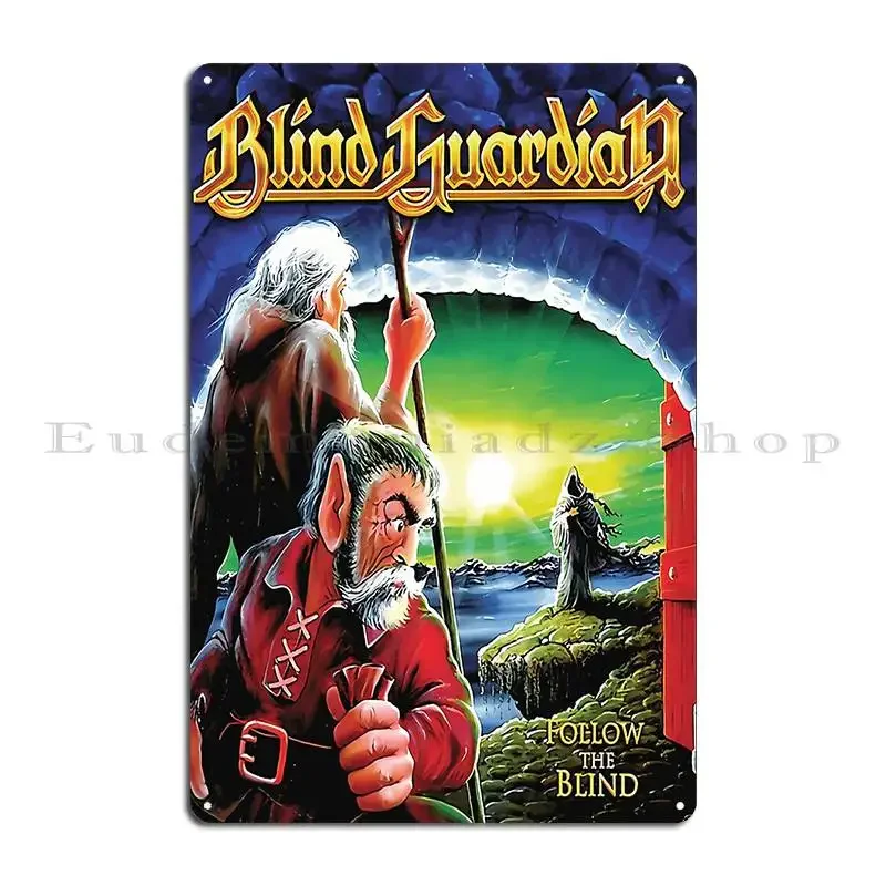 Follow The Blind Metal Plaque Designing Pub Club Bar Living Room Designer Tin Sign Poster