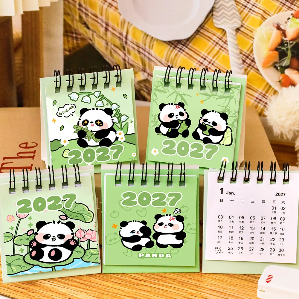 2027 Desk Calendar Mini Portable Travel Calendars Perfect For Home Office School Daily Schedule Planning Home Decor