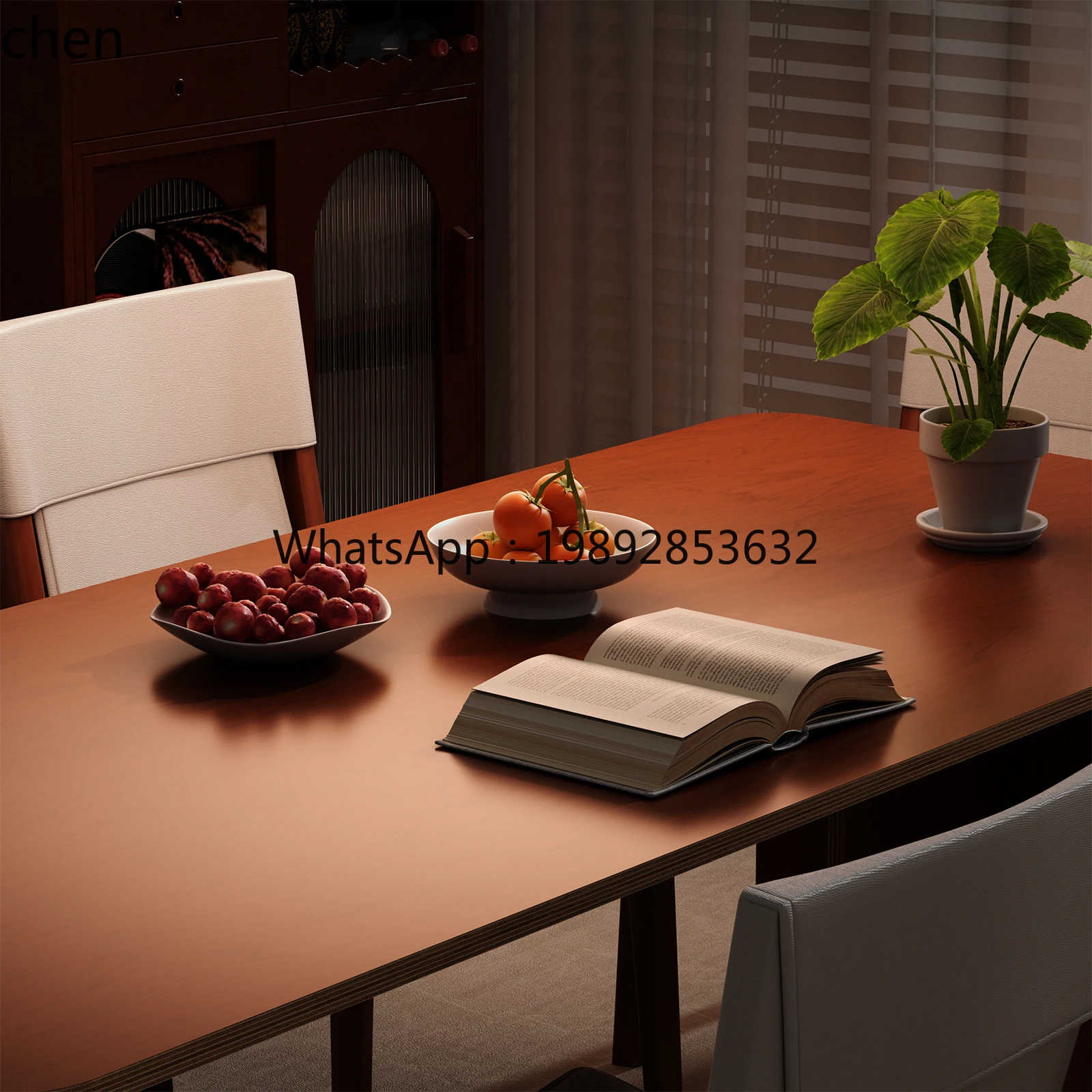 Picture 5: office desk birch computer solid wood home dining table high sense