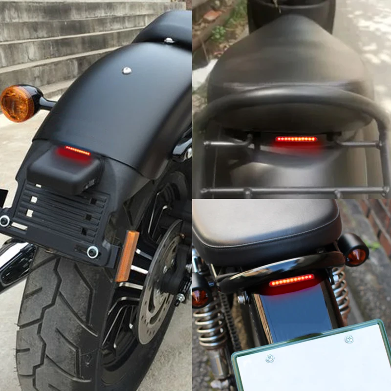 Motorcycle Tail Light LED Motorbike Rear Brake Lamp Stop Brake Light Lamp for Scooter ATV Cafe Racer Bobber Suzuki Kawasaki Bike