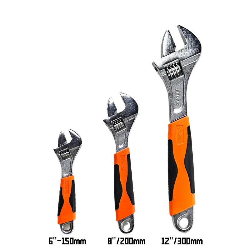 

High Quality Adjustable Multiple Sizes Wrench 6"8"12" Convenient Torque Rust Prevention For Manual Tools