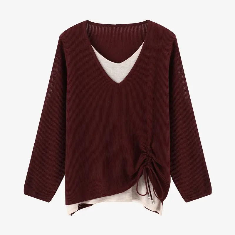 بلوفر محبوك من قطعتين