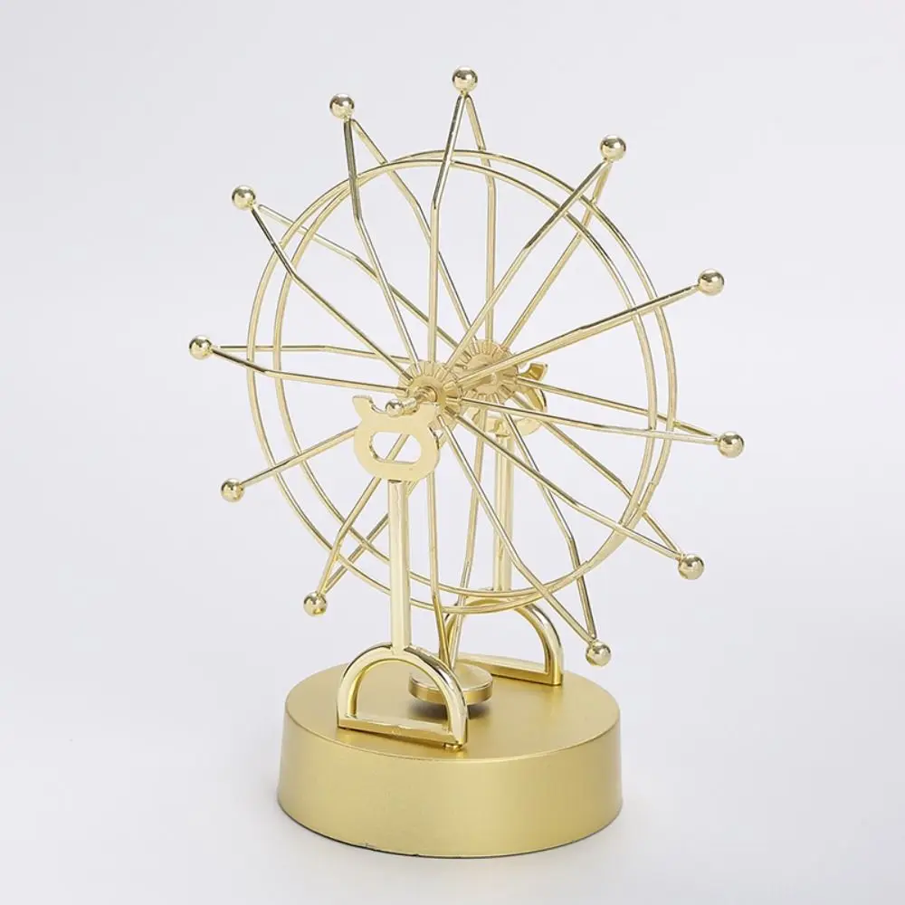 

Alloy Craft Bookcase Decoration Easy to Use Electroplating Process Ferris Wheel Ornament Toy Desk Ornaments Perpetual Motion