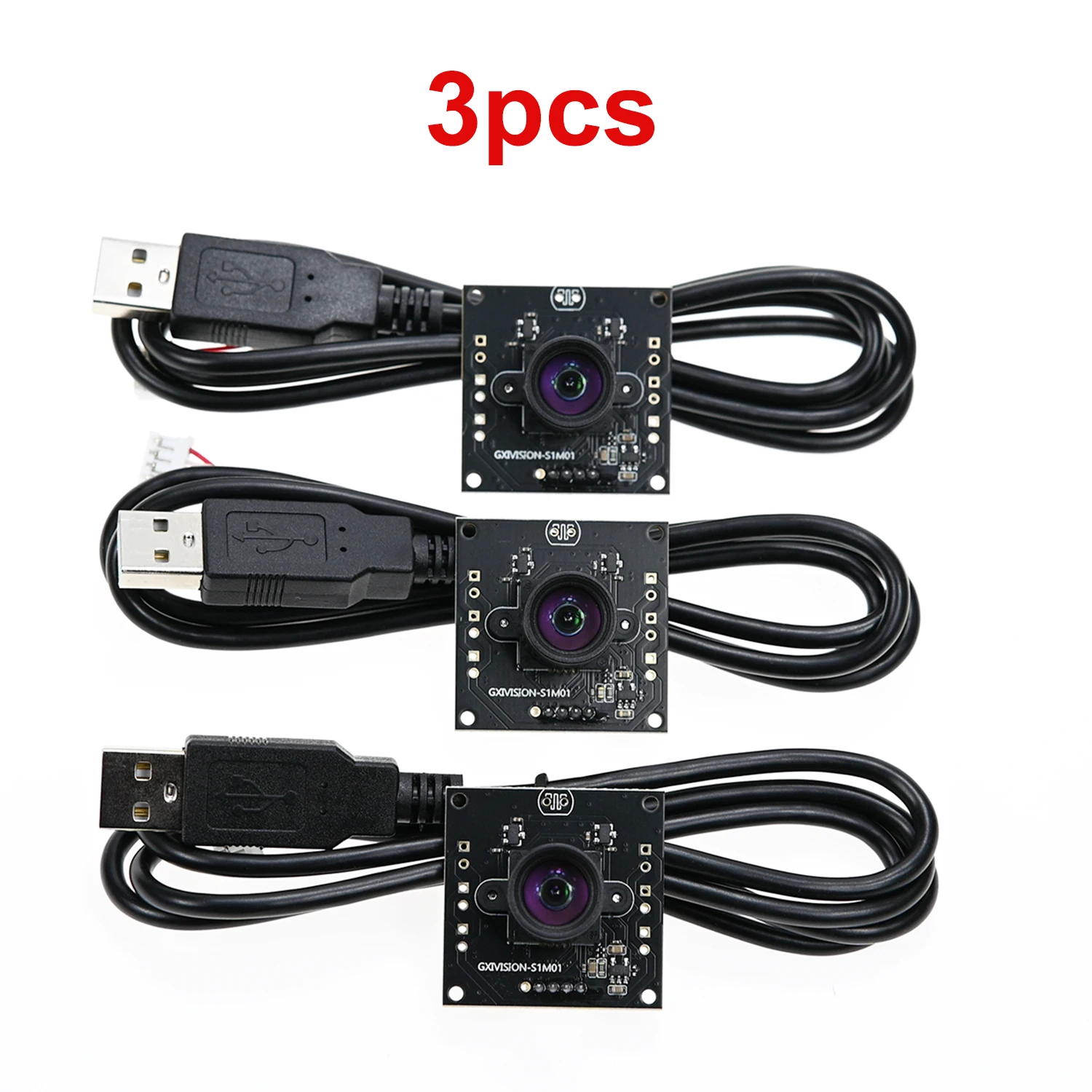 GXIVISION OV9732 Camera Module 2M Cable 100 Degree 30FPS No Distortion 3PCS/1PCS ,Compatible For Autodarts.io DIY,USB Drive Free