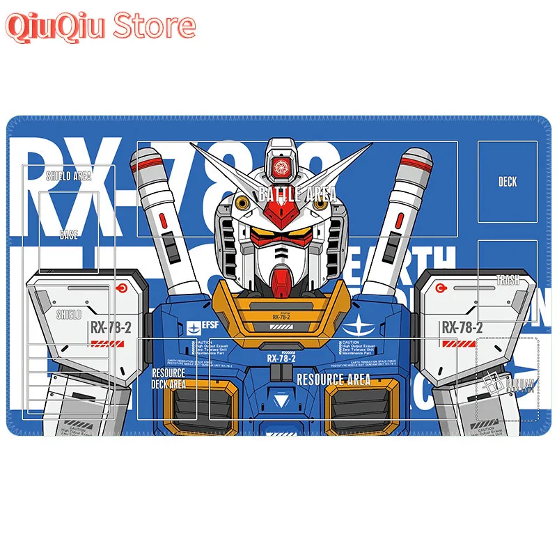 600x350x2 مللي متر بانداي أنيمي لعبة Gundam GCG لتقوم بها بنفسك بطاقة Playmat الكرتون سلسلة RX-78 يونيكورن زاكو جمع دمى هدايا