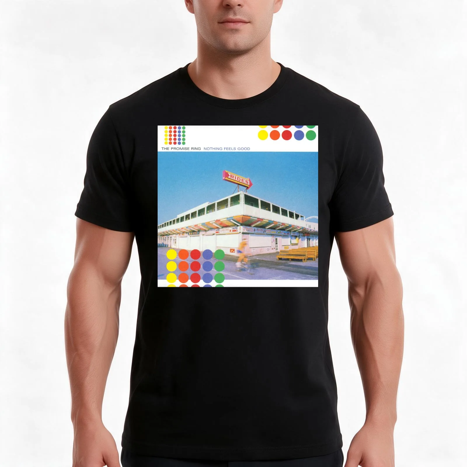 Nothing Feels Good - The Promise Ring T-Shirt, Summer Casual Cotton Tee, Oversized Streetwear Tops, Vintage Graphic Print
