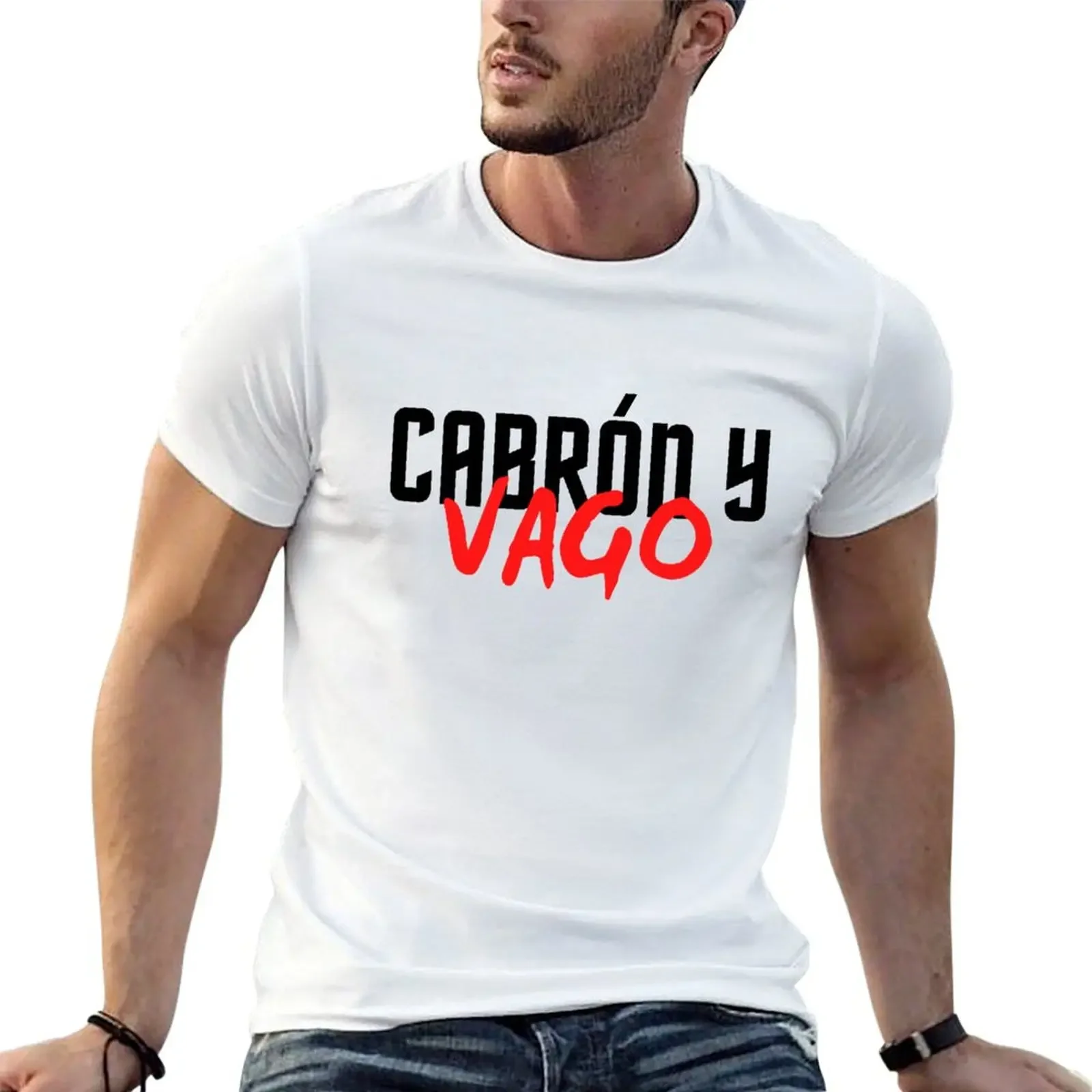 CABRON Y VAGO T-Shirt vintage Blouse customs design your own mens graphic t-shirts hip hop