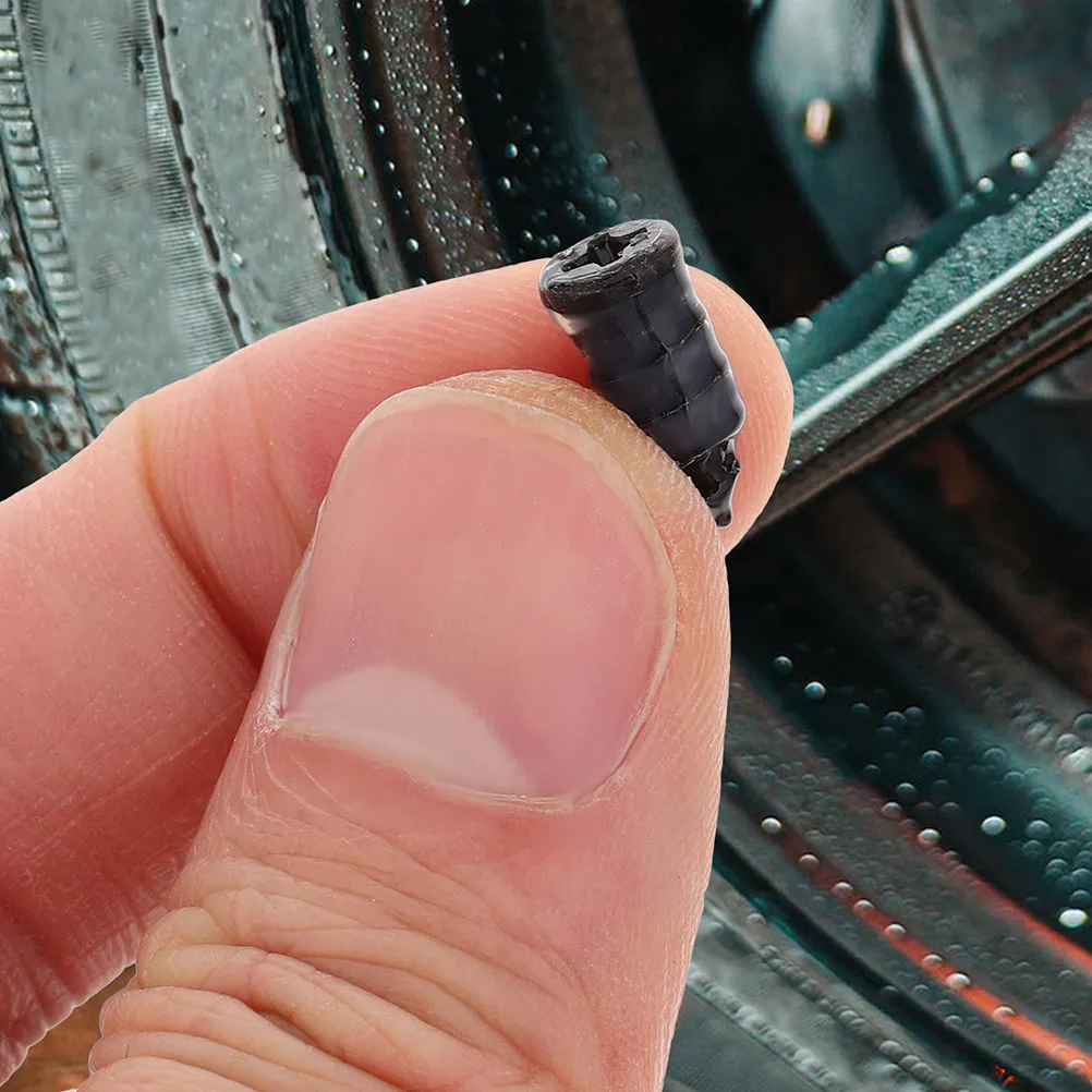 20Pcs Motorcycle Tire Repair Rubber Nails Vacuum Tire Repair Kits Quick Self Service Plug Spiral Screw Nail Patch Tools for Car