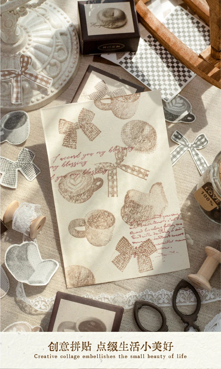 Journal GO Original Holzstempel „Nebeliger Alltag“ Muster für Journaling, Planer, Karten, Scrapbooking und DIY-Bastelarbeiten – Detail 7