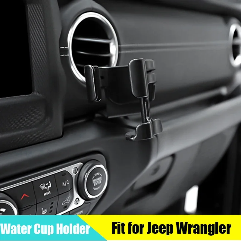 

Multi-function Phone Holder Suitable for Jeep Wrangler JL 4XE 2018-2022 Modified JT Multi-function Water Cup Holder Navigation