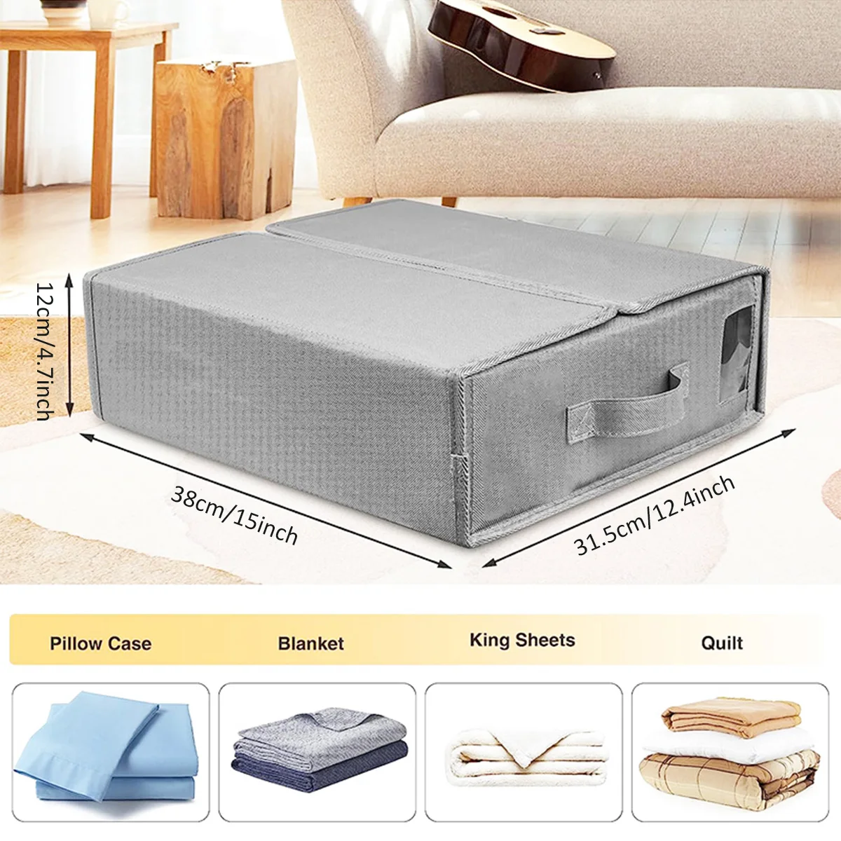 Bed Sheet Storage Box Storage Underbed Bag Large Capacity Foldable Clothes Pillow Quilt Storage Organizers Sundries Storage Bags