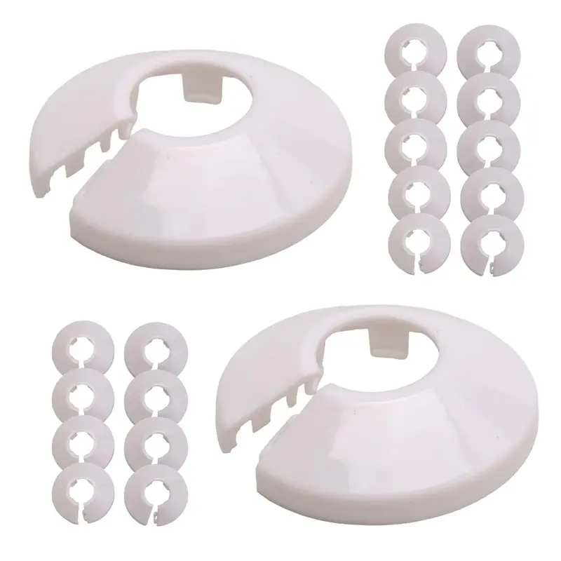 

A20F-20 штук, 20-дюймовые (16 мм) белые декоративные накладки для труб, для стен, для дренажных труб, для радиаторов