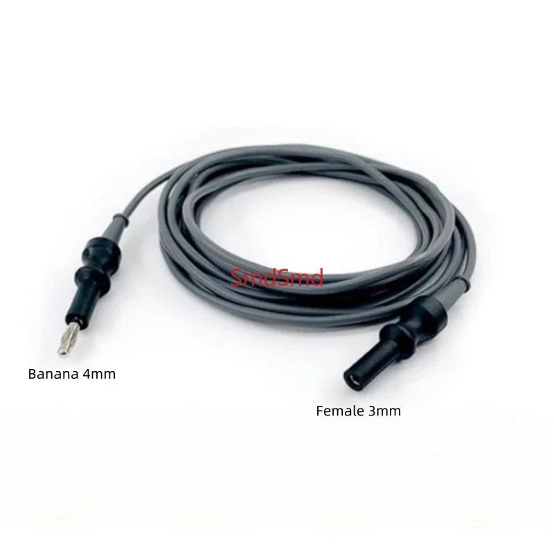 Compatible Monopolar 4mm HF Cable ESU High Frequency Cord for ESG-400, ESG-410, with Endoscope Instrument 3mm