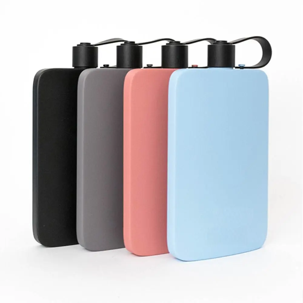 500ml Portable 304 Stainless Steel Hip Flask Leakproof Convenient Whisky Flagon Food-grade Lanyard Liquor Flask Bottles