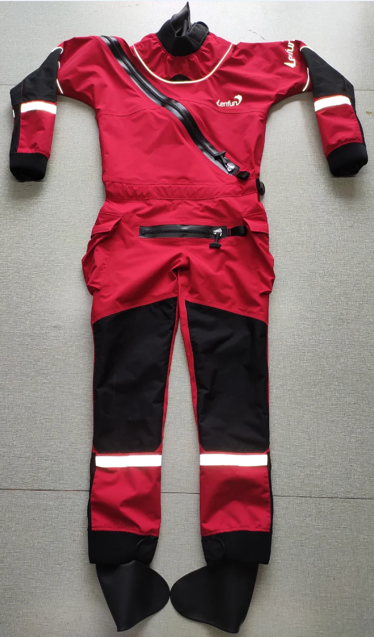 Dry suit front Tizip enter zipper latex socks drysuits, dry suits for whitewater,kayak,sailing,fishing