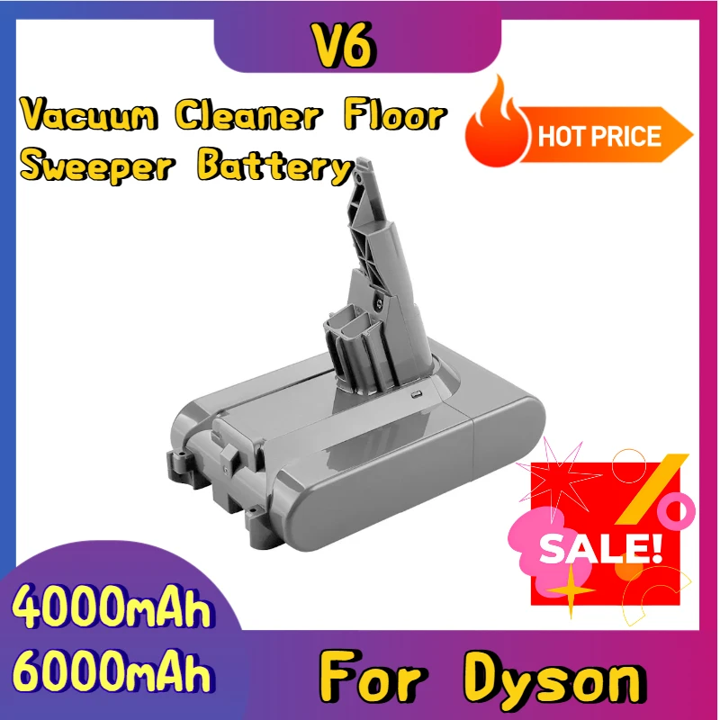 

21.6V for Dyson V6 Handheld Vacuum Cleaner and Floor Sweeper Battery