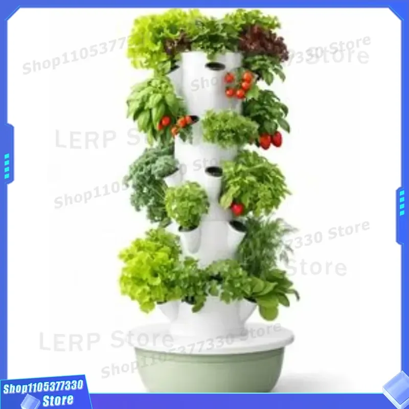 Vertical Hydroponic Tower Indoor Garden System with Pump Soilless Planting Kit for Home Eco Friendly Easy Use Automatic