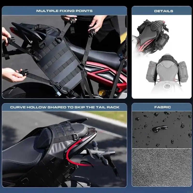 M76E Motorrad-Aufbewahrungs-Montageplatte für Compacts Riding Essential Carry – Detail 9