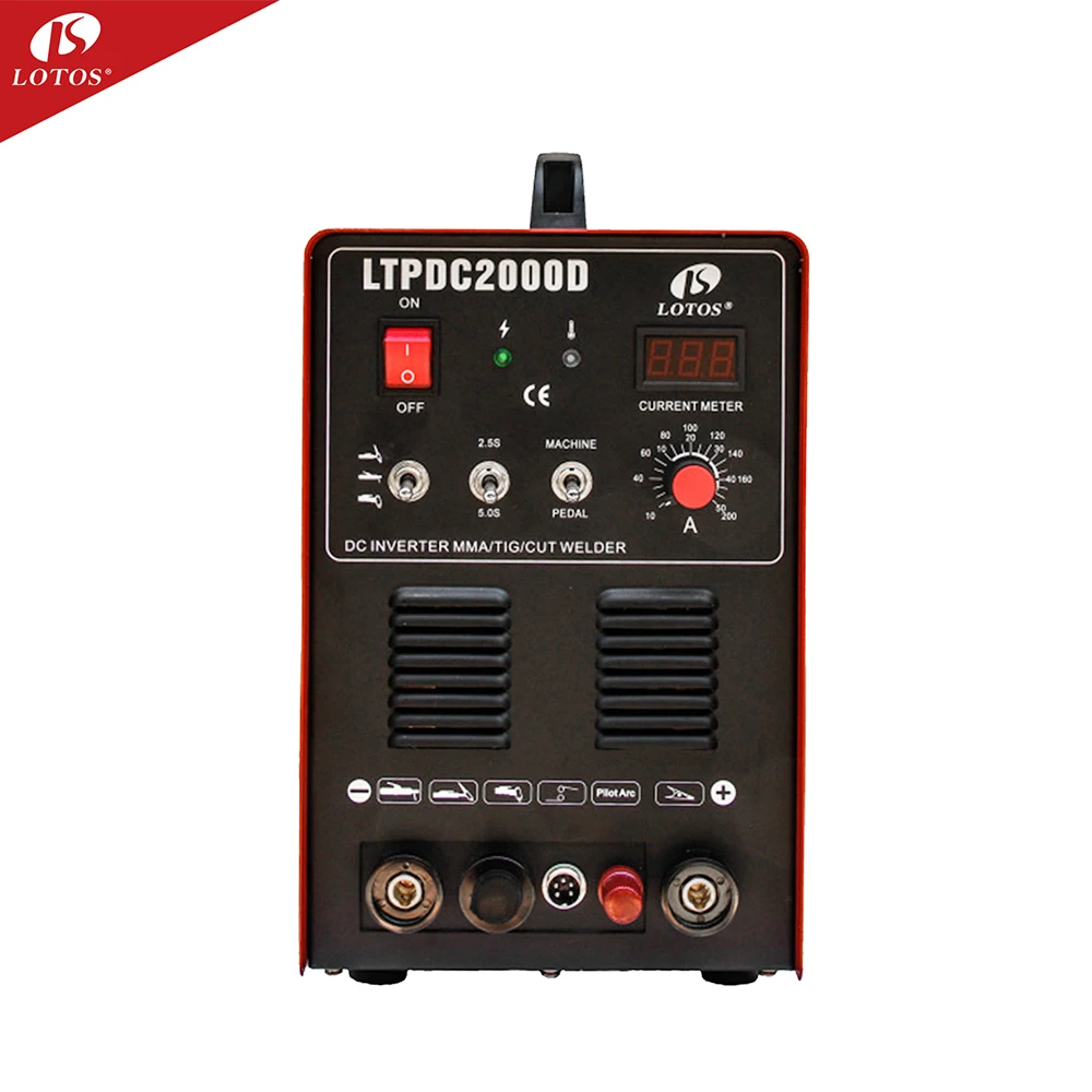 YYHCLotos LTPDC2000D CUT MMA TIG 3 in1 multi function tig welder