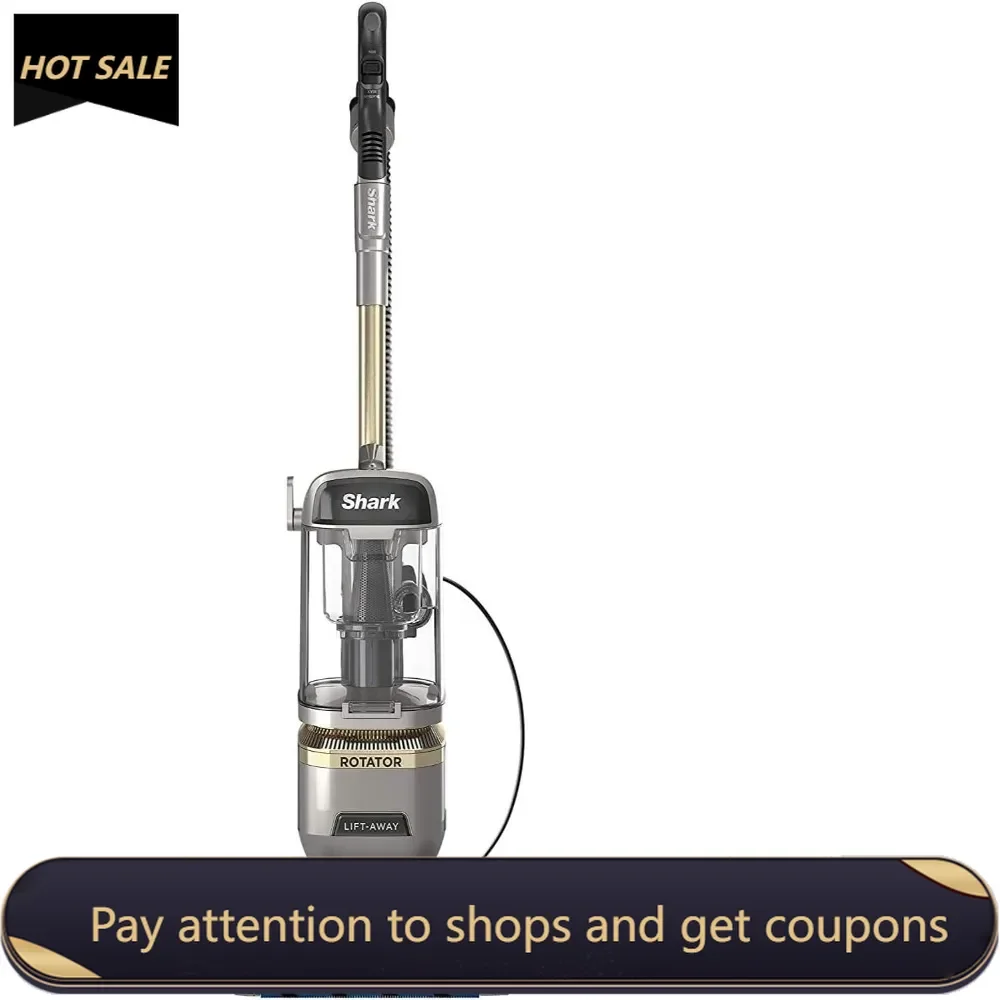 LA502 Rotator Vacuum Vacuum with Self Brushroll Powerful Pet Hair Pickup and HEPA Filter, Lift-Away Upright w/Duo Clean, Silver