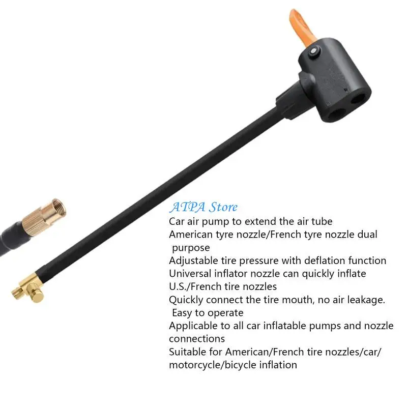 

U13C Wearproof Air Compressors Inflators Connected Hose for Motorcycle Car