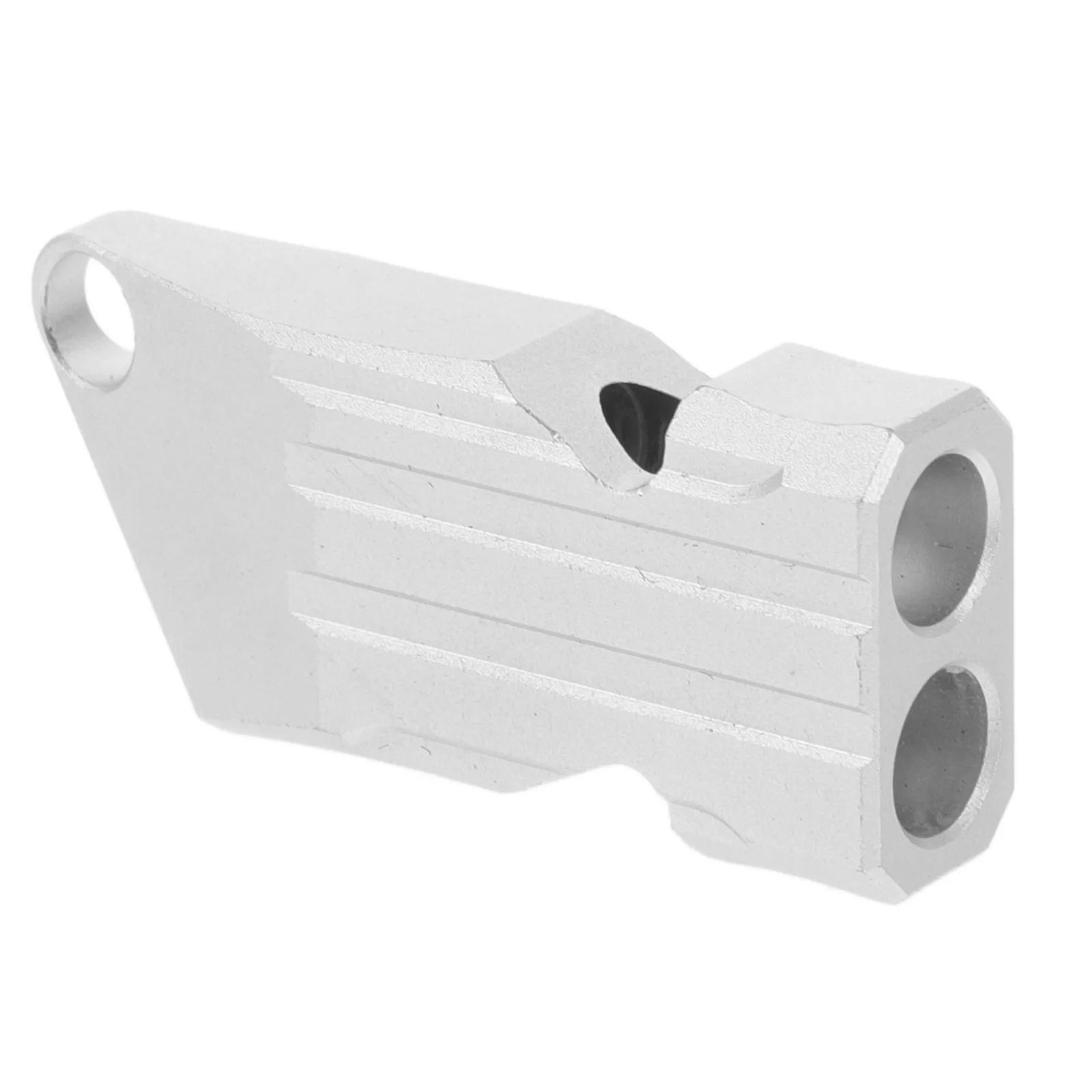 

Aluminum Alloy Emergency Dual Tube Loud Survival Signaling For Hiking Camping Boating Outdoor Safety Gear Keychain Lightweight