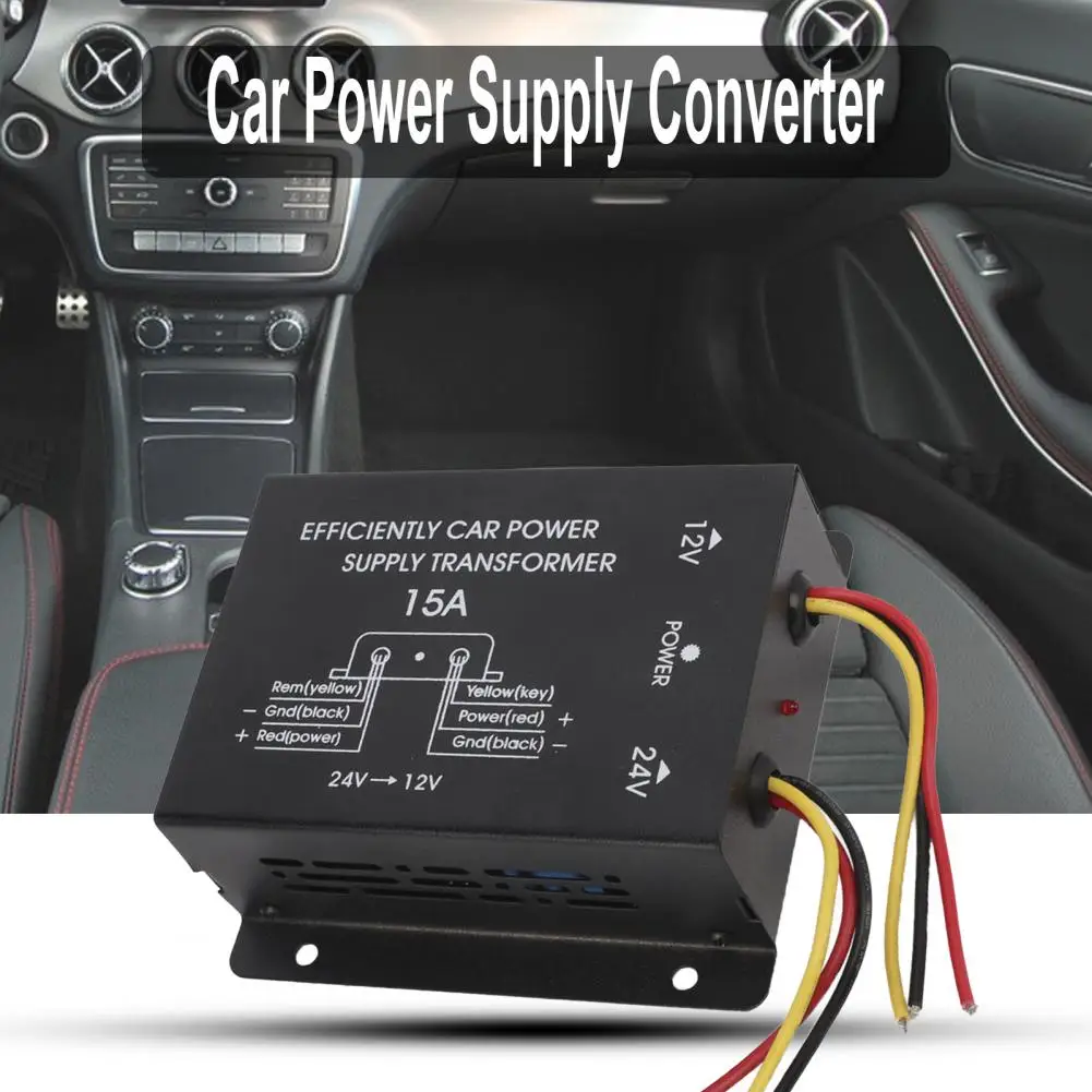 Car Power Supply Converter Professional Memory Funtion 10/15/20/25/30A 24V to 12V Power Regulator Voltage Reducer for Radio