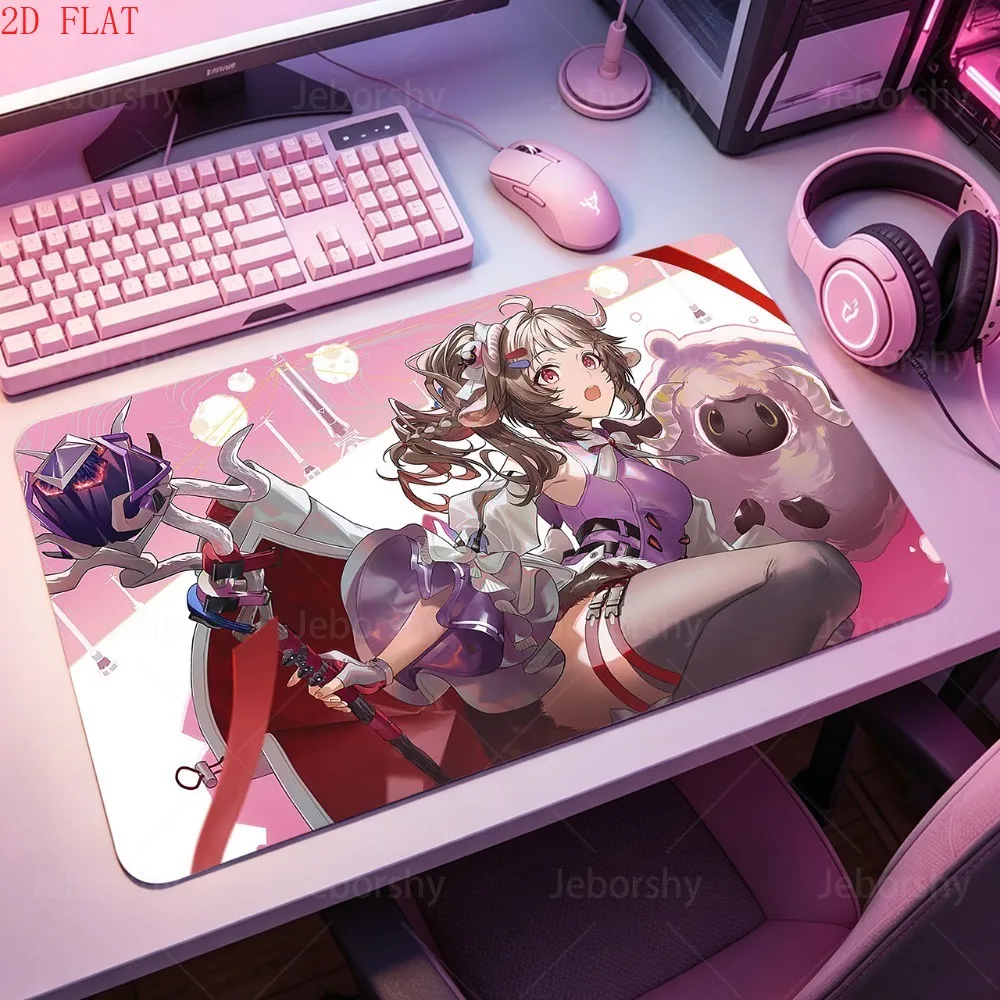 Yvonne Laevatain Arknights Endfield Mouse Pad, Anime Girl HD Printed Large Cute Gaming Mouse Pad, PC Gaming Desk Mat