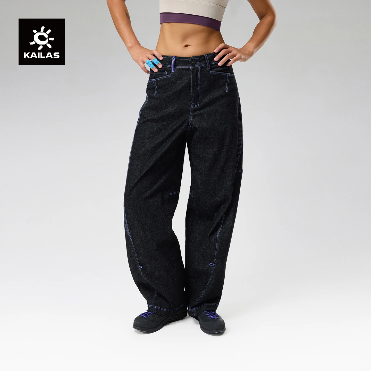 KAILAS New 9A V15 Women's Stretch Denim Pants Durable Tear-resistant And Cut For Bouldering KG2615436