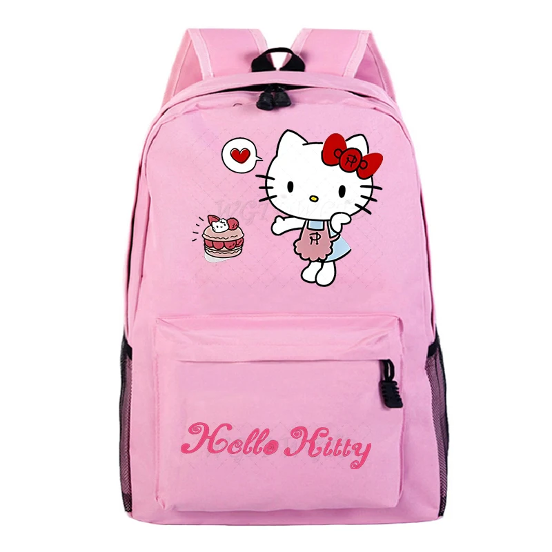 

Cute Cartoon Hello Kitty Backpack Student Bags Children Teeneger Schoolbags Large Capacity School Backpack Girls Boys Book Bag