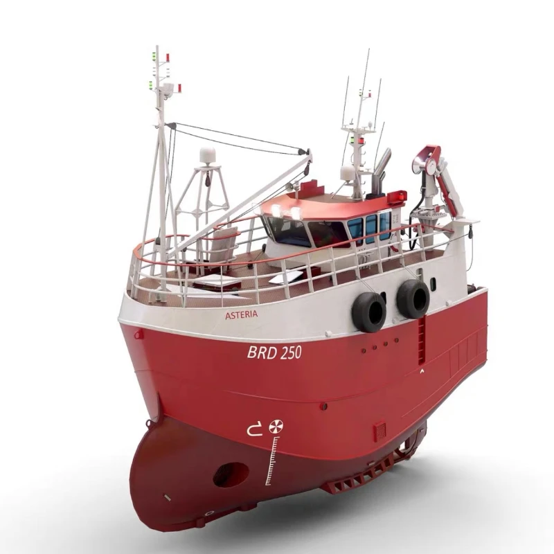 1/25 Fishing Boat Assembly Kit Resin Hull Can Be Changed To RC Ship with Hardware Power