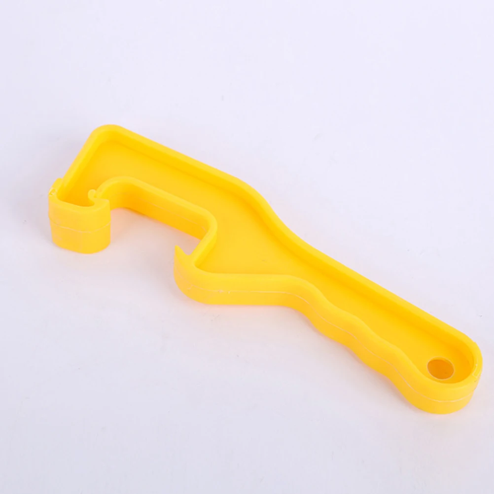 

5pcs Paint Bucket Opener Wrench Universal Fit Empty Can Tool Yellow Cap Bottle Openers Plastic Container