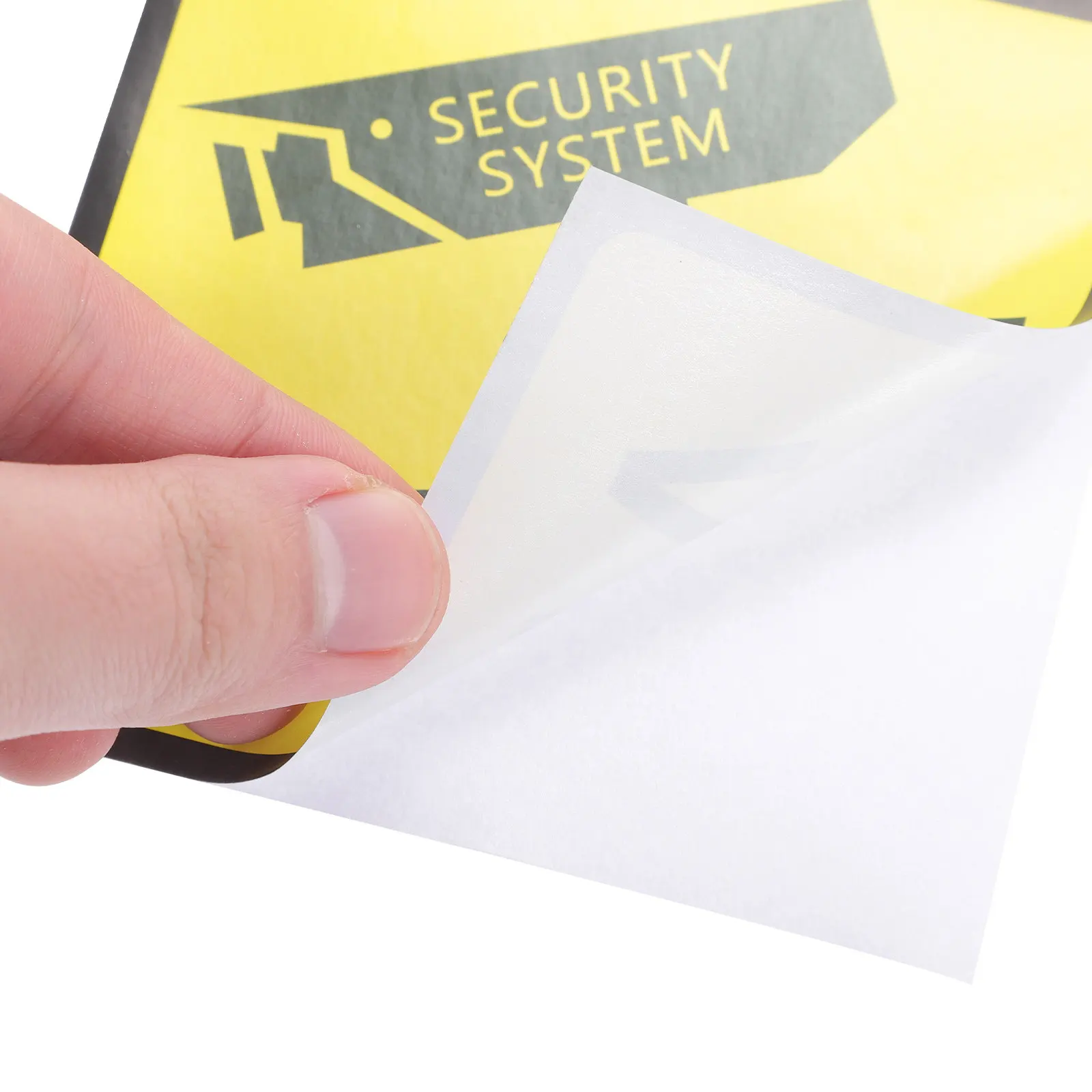 5Pcs Security Sign Video Surveillance Outdoor 24 Hour Warning Sticker No Trespassing Camera Sign Home Security Property