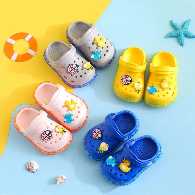 

Baby Summer Sandals Girls Boy Mules Kids Beach Shoes Cartoon Infant Children's Garden Shoes